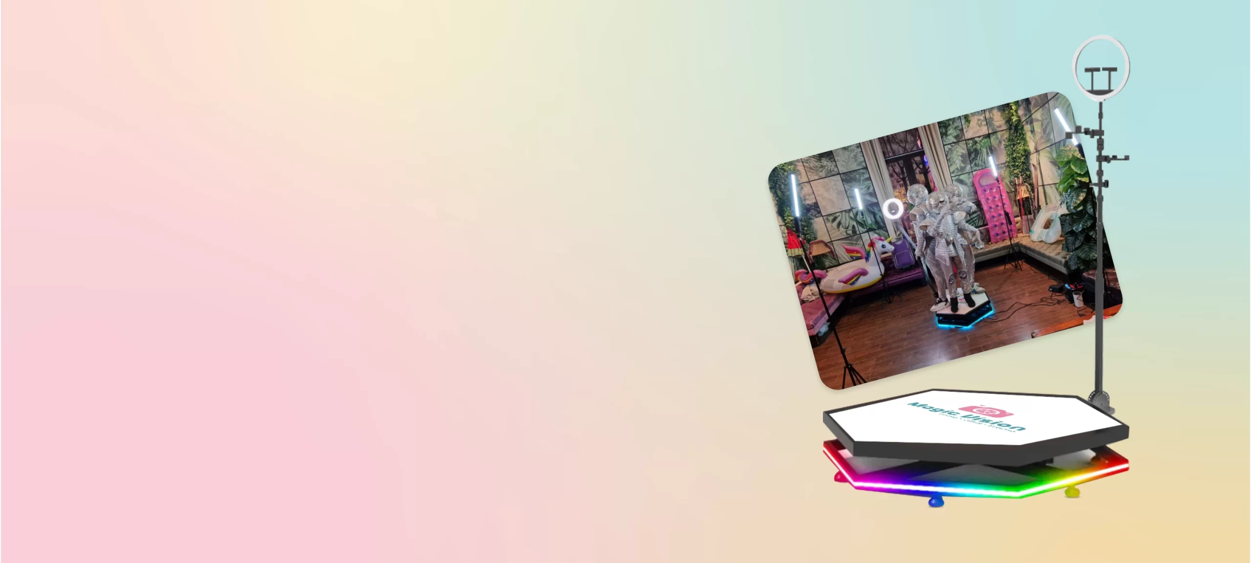 Serviciu Platforma video 360 Selfie Booth Magic Vision